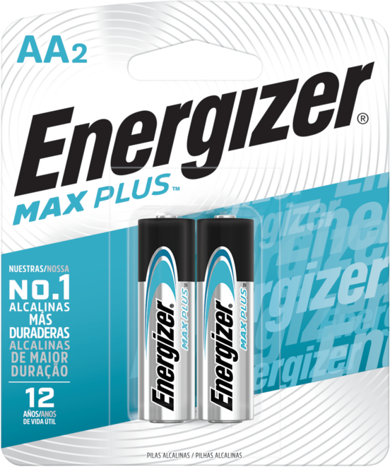 Pilha Alcalina Energizer Max Plus Aa2 2 Pilhas